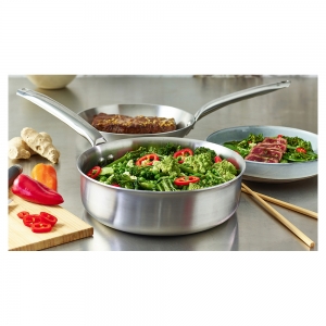 De Buyer - Couvercle Universel Inox pour Poêles et Casseroles 30-32 cm -  Les Secrets du Chef