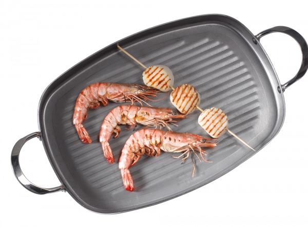 Poêle Grill Rectangulaire 2 anses Minéral B de Buyer