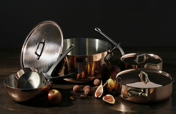 Braisière Cuivre Inox Induction avec Couvercle De Buyer