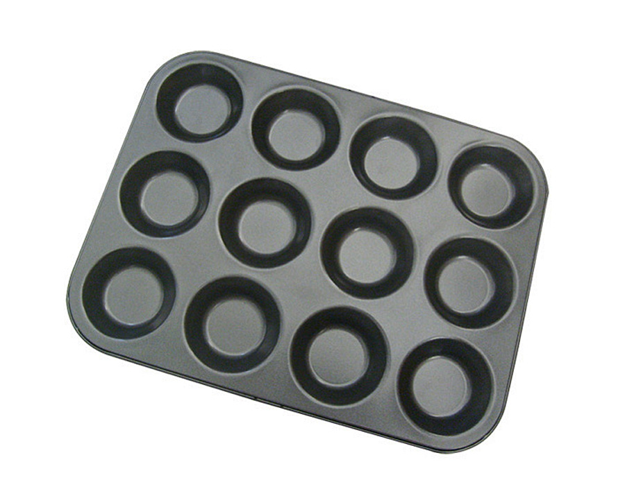 Moule Anti-adhésif pour 12 Tartelettes Rondes De Buyer