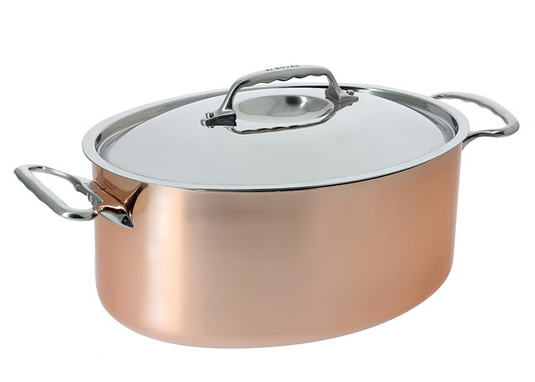 Cocotte Ovale Cuivre avec couvercle Inocuivre De Buyer