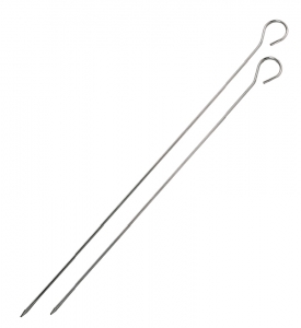 128x140 - Lot de 10 piques à brochettes Inox De Buyer