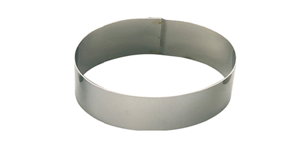 Cercle à entremets rond inox Ht 4,5, acier inox, Cercles, ø 5cm - De Buyer