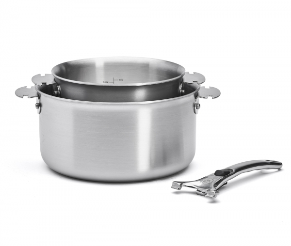 Set 2 casseroles Alchimy Loqy De Buyer 16 - 20 cm + 1 poignée amovible