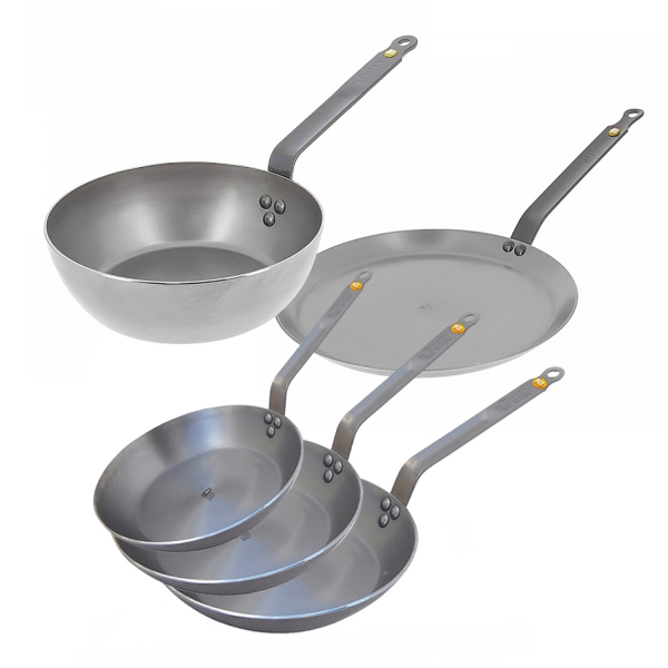 Poêle à crêpes en acier MINERAL B - Biologique - De Buyer 26 cm