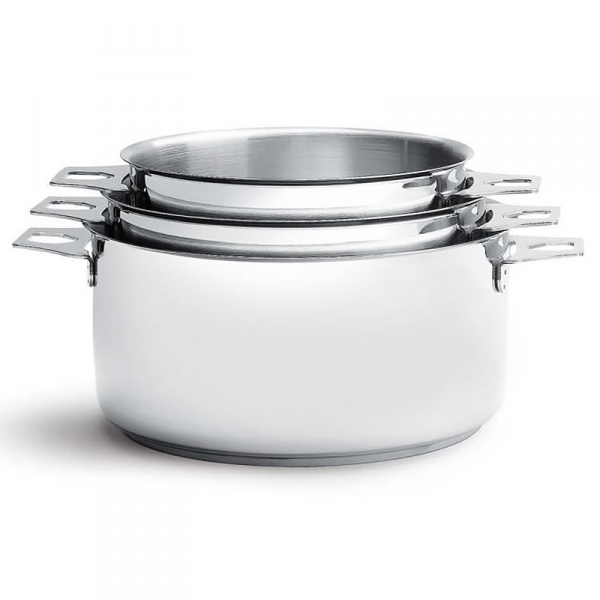 Casserole inox induction Primary 16cm De Buyer - Ustensiles Pro