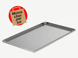 140x105 - Plaque Pâtissière Bords Droits Inox De Buyer