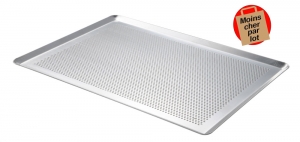 140x66 - Plaque de cuisson perforée alu De Buyer Trous ø 3 mm