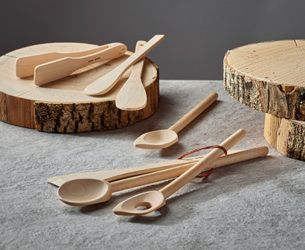 Joejis Ustensiles de Cuisine Bois de Bambou Ensemble Cuisine en Bois 4  ustensiles de qualité: cuillère en Bois Spatule en Bois Cuillere en Bois &  Spatule Bois à égoutter : : Cuisine