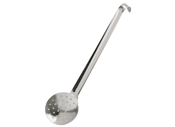 Cuillère écumoire, Écumoire de cuisine robuste en acier inoxydable 304 à  long manche, Louche à soupe, écumoire à fente, ustensiles de cuisine,  cuillère à louche pour la cuisson et la friture Caira 