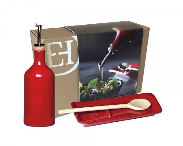 Coffret Tradition Préparation Huilier + Repose Cuillière Emile Henry