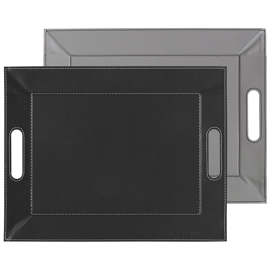 Plateau Réversible FreeForm Brun Chocolat 45x35 Cm – 2 En 1 : Plateau Et Set De Table