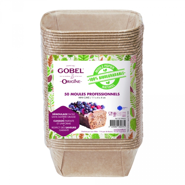 Moule Mini-Cake Papier Biodégradable Gobel