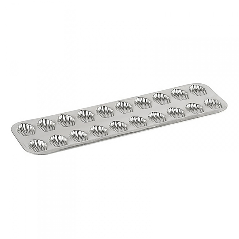 Plaque 20 mini madeleines Fer Blanc Gobel