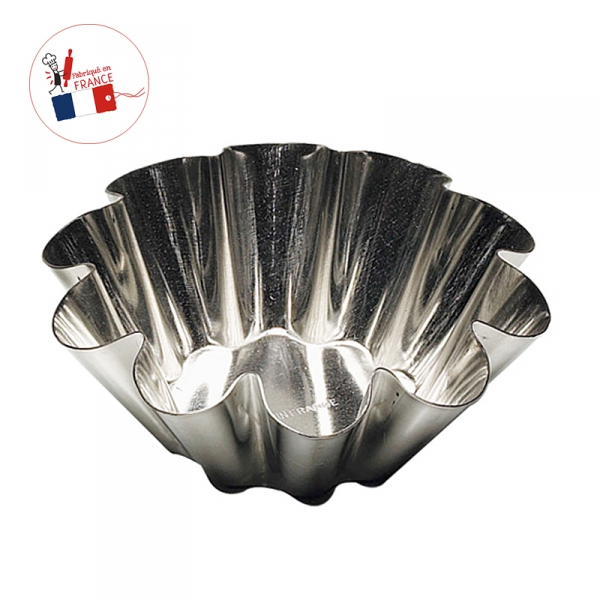 Moule à brioche fer blanc individuel Gobel