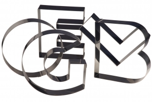 140x94 - Moules lettres de l'aphabet Gobel