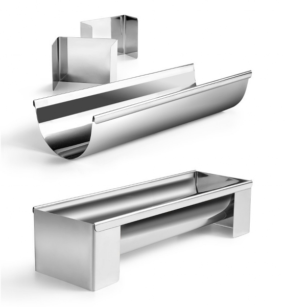 Gouttière à Bûche Démontable Inox Ibili