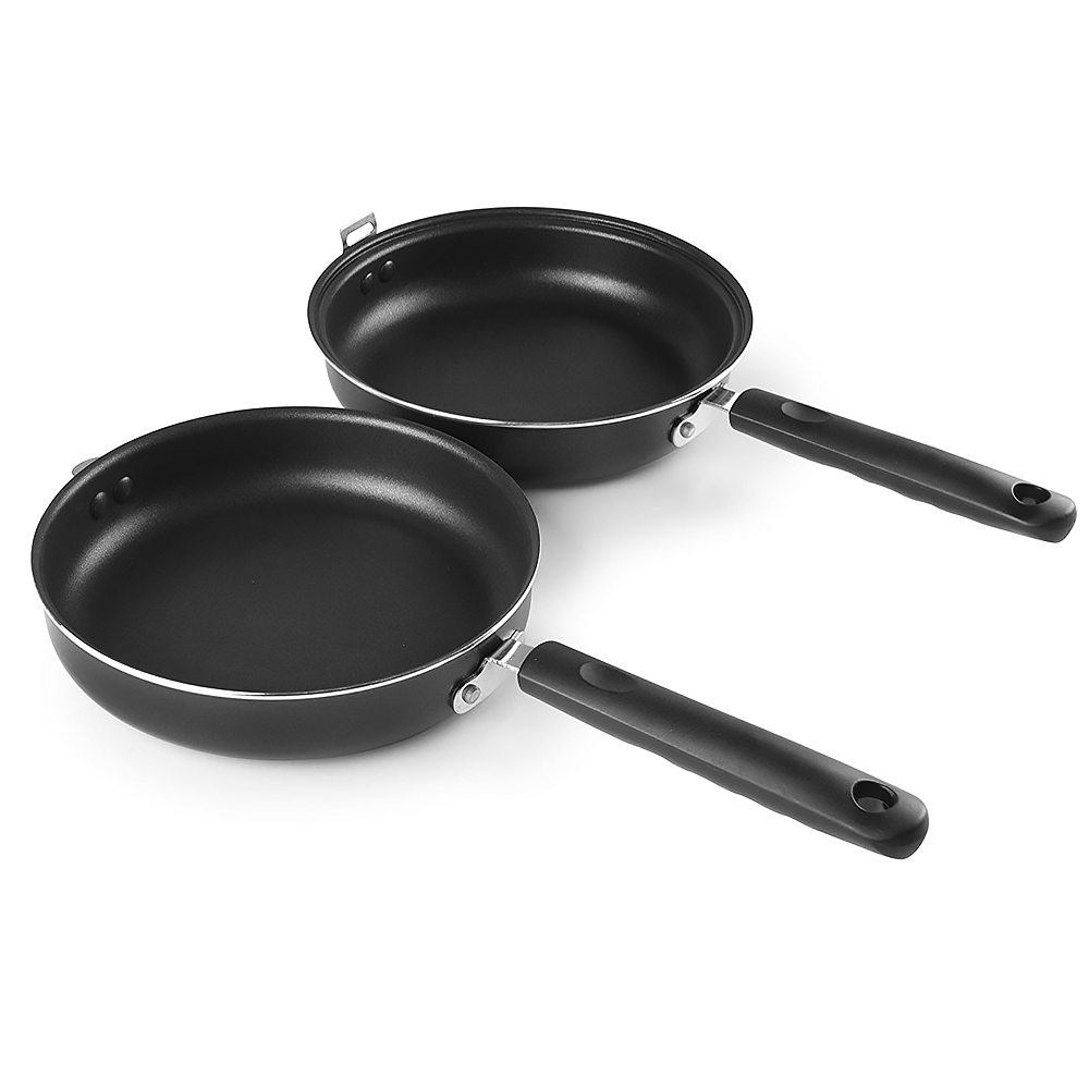 Mge - double poêle à omelette avec revêtement antiadhésif - poêle à  tortilla - ø 24 cm - noir - Poele / sauteuse - Achat & prix