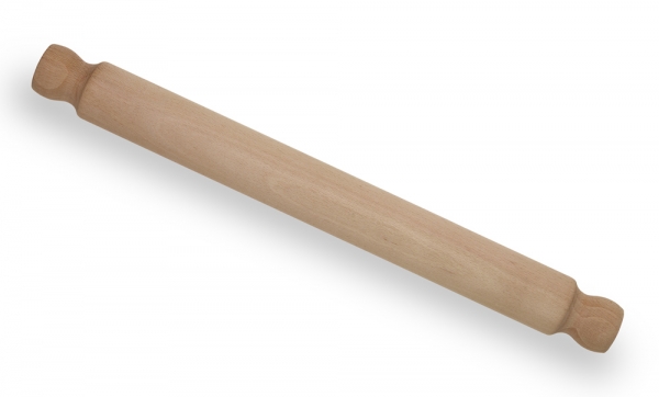 Rouleau à Pâtisserie En Bois De Hêtre Massif 45 Cm – Fabriqué En France, Finition Cire D'Abeille, Anti-Adhésif Naturel