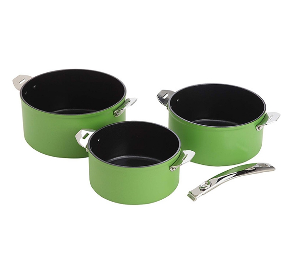 3 Casseroles plug & play Evergreen Green Aubecq