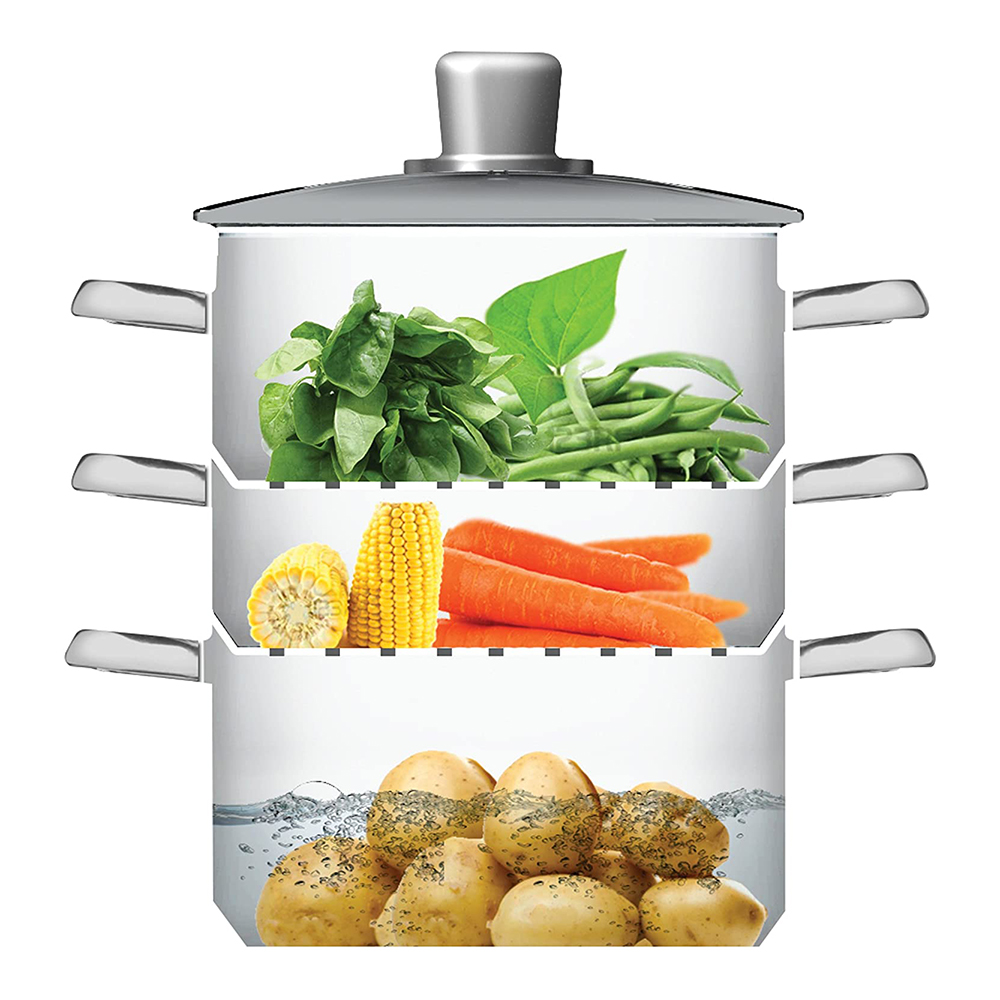 Cuit vapeur inox 3 niveaux, une cuisson vapeur optimale Cuisin'Store — free download