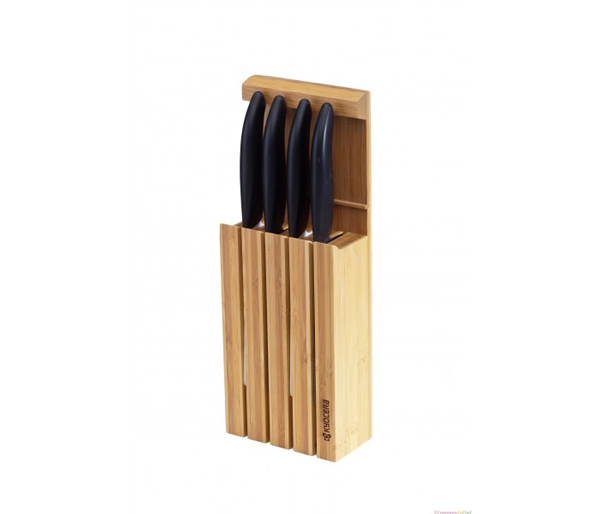 Bloc couteaux bambou Kyocera