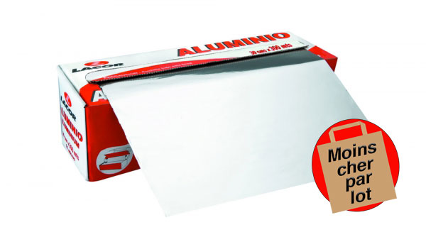 Papier d'aluminium professionnel Lacor