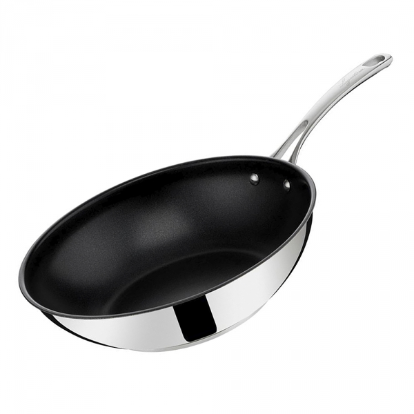 Wok inox 36 cm LAGOSTINA - E+ Électroménager