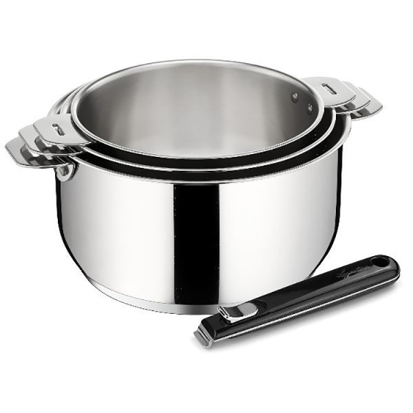 ENSEMBLE DE 5 CASSEROLES ACIER INOX TOUS FEUX **ESP**