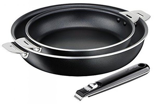Lot de 2 Poêles (20 et 26 cm) Salvaspazio Tempra Lagostina