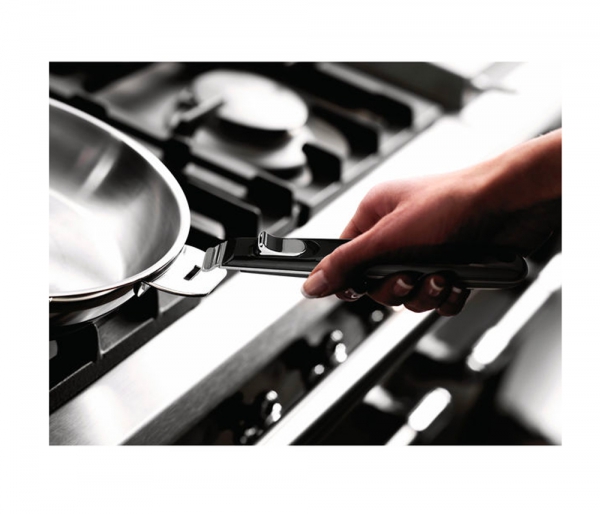 Wok inox Salvaspazio + Lagostina