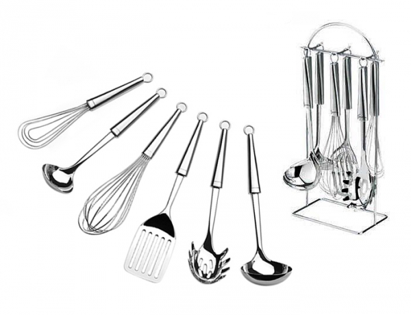 Set de 6 accessoires + support I Cucinieri Lagostina