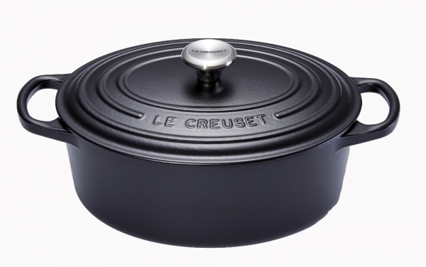 Cocotte Le Creuset ovale noir mat