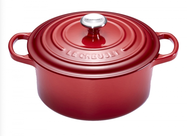 Cocotte Le Creuset ronde burgundy