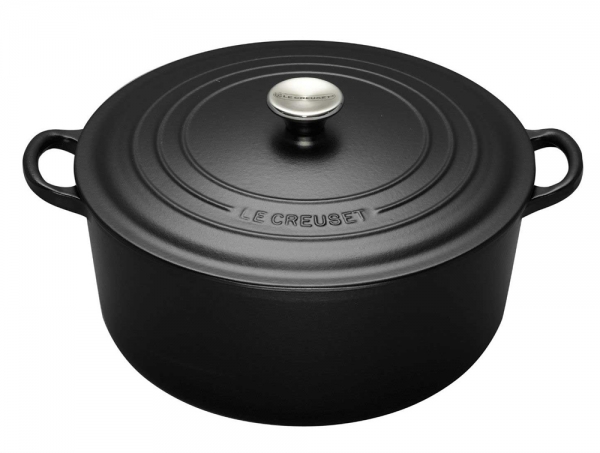 Cocotte Le Creuset ronde noir mat