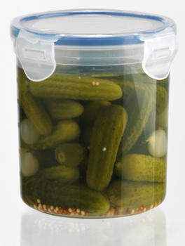 Pot à cornichons, bocaux Mason en verre, récipient de stockage pour  passoire à cornichons, support de récipient de stockage pour passoire à  cornichons