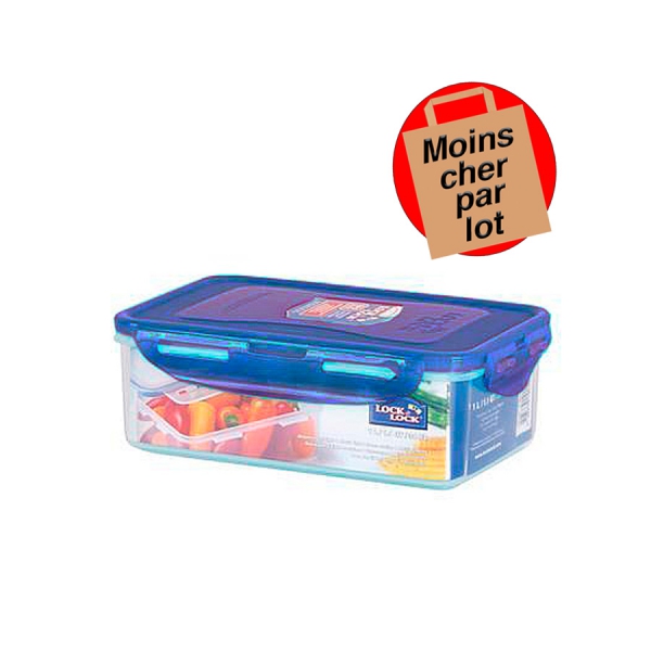 Boîte Rectangulaire Bleu Foncé 1,6 L Lock & lock
