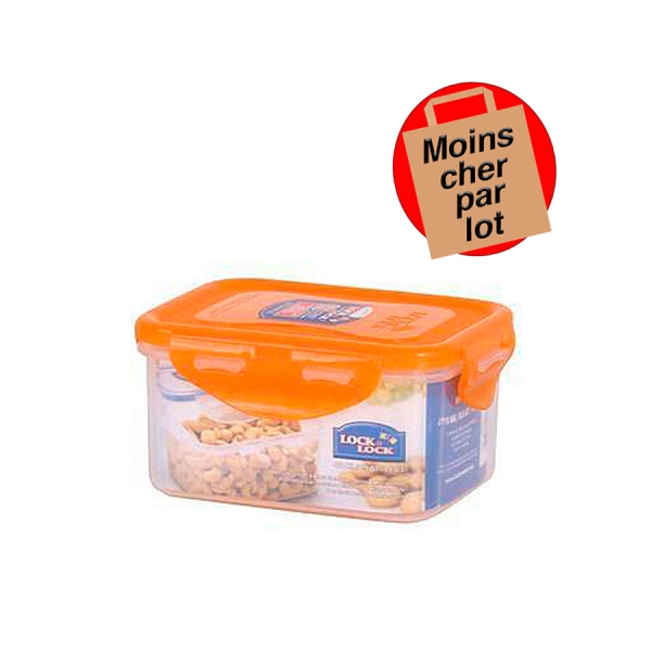 Boîte Rectangulaire Orange 470 ml Lock&lock