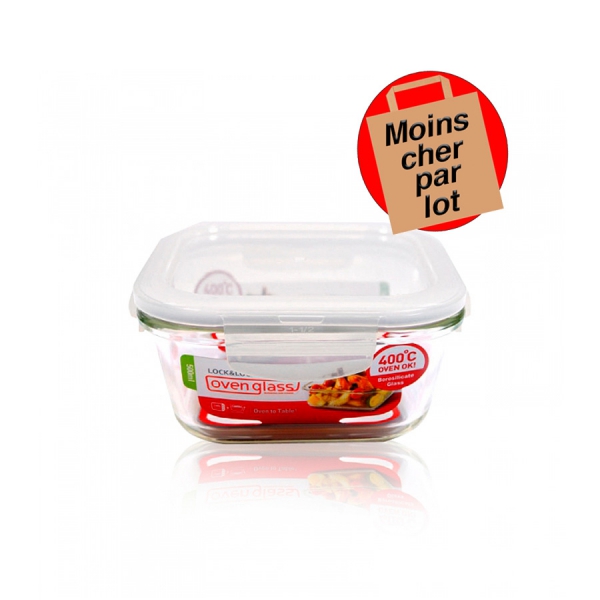 Boîte Hermétique Verre Lock & Lock Carrée 500 ml