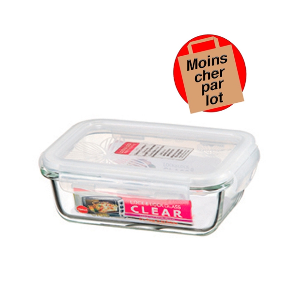 Boîte Hermétique Verre LOCK & LOCK Rectangulaire 630 ml