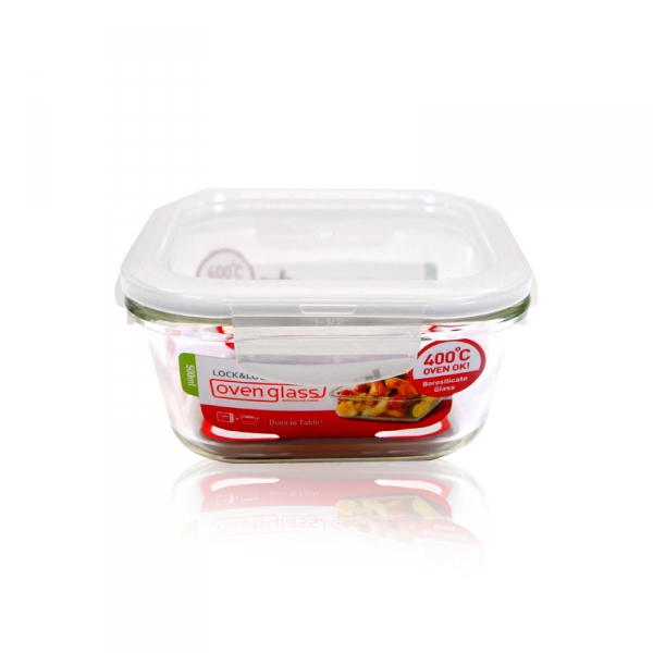 Boîte hermétique Verre Lock & Lock Carrée 840 ml