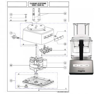 MAGIMIX Trancheuse électrique domestique T190