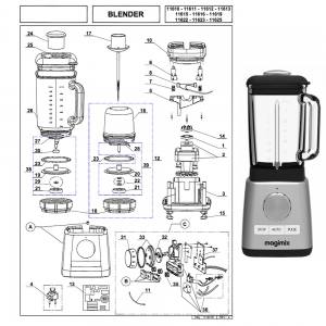 140x140 - Pièces détachées Blender Magimix