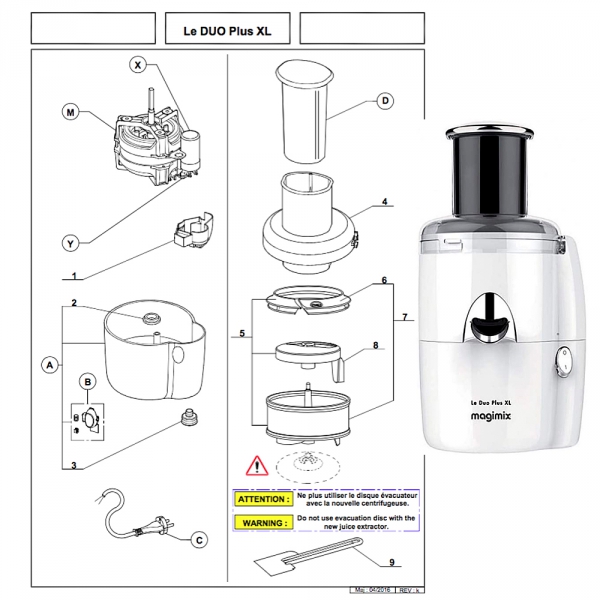 Pièces détachées et accessoires pour les cuiseurs vapeur Magimix, Moulinex,  Philips, Seb, Tefal - Vente Pièces Ménager