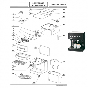 Pièces  pour expressos MAGIMIX