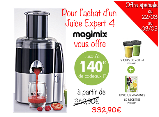 Extracteur de jus Juice Expert 4 Magimix