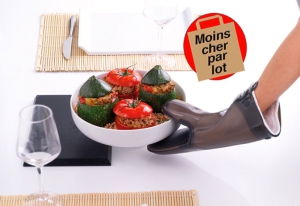 Manique Carrée Silicone Noir - Gant ou dessous de table, Maniques de Cuisine  acheter vente achat