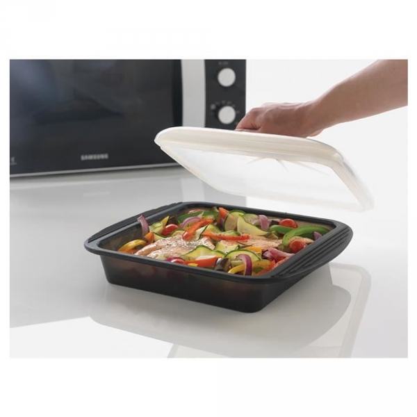 ELECTROHOGAR Papillote Silicone Pliable por Micro Onde et Four, Récipient  en Silicone