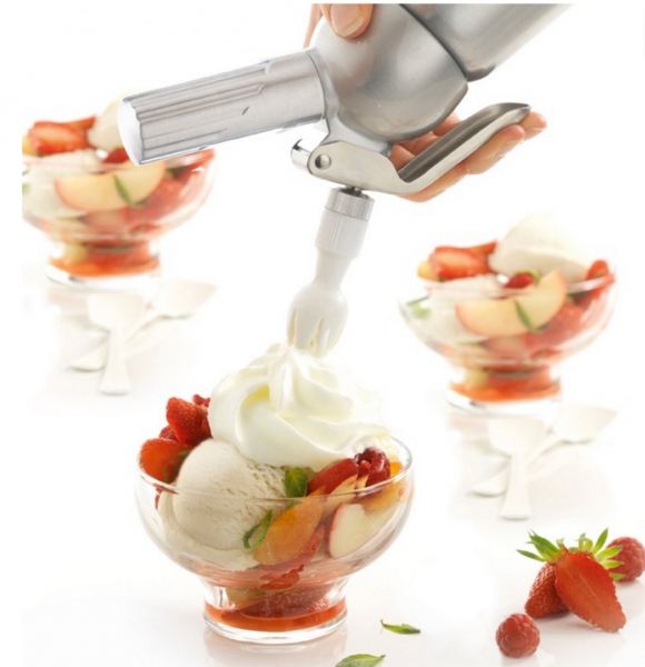 Siphon Mastrad pour chantilly et espumas chauds et froids