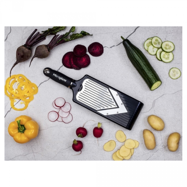 Mandoline en V avec râpe à julienne Microplane